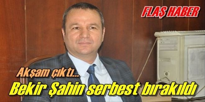 Bekir Şahin serbest bırakıldı