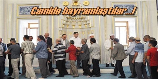 Camide bayramlaştılar!