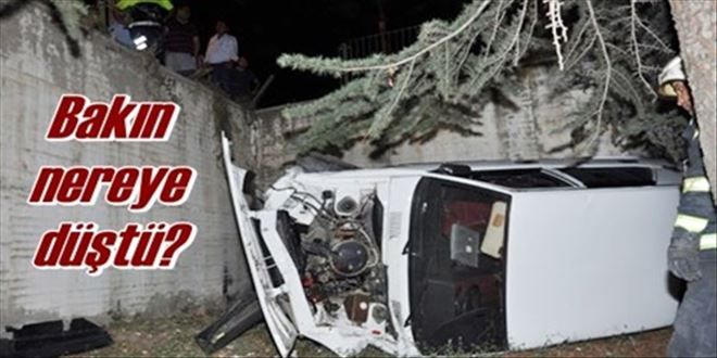 Okulun bahçesine düştü!