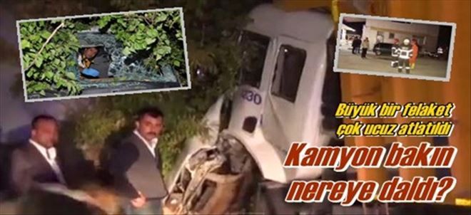 Kamyon istasyona girdi!