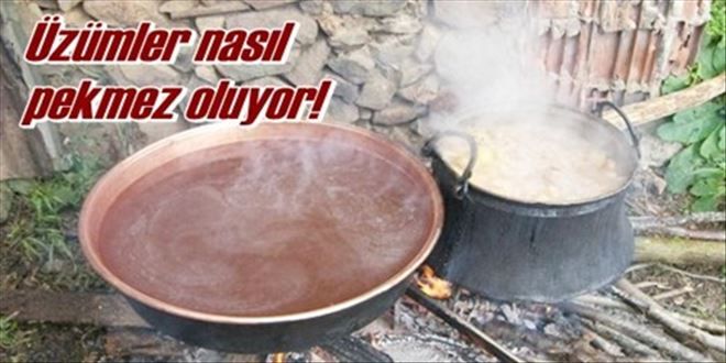 Hasandede üzümü pekmez oluyor
