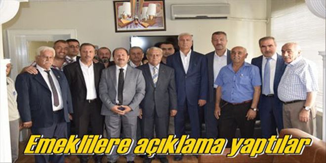 Emeklileri ziyaret ettiler