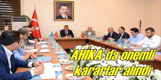 AHİKA yönetimi toplandı