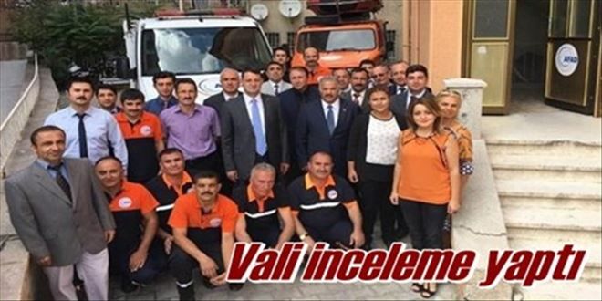 Vali incelemede bulundu