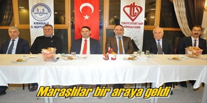 Maraşlılar yemekte bir araya geldiler