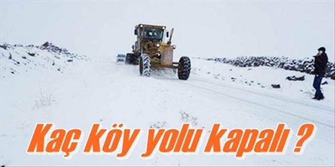 51 köy yolu kapandı