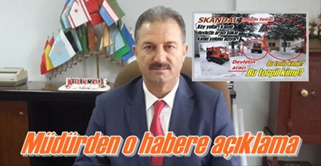 Habere açıklama yapıldı