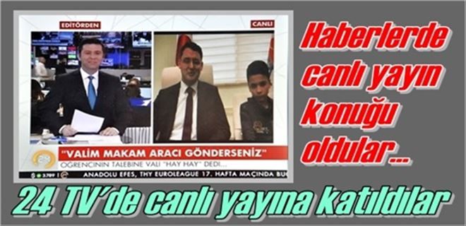 Canlı yayına katıldılar