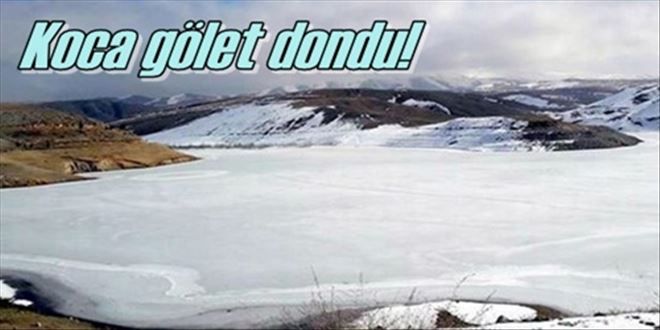 Gölet buz tuttu!