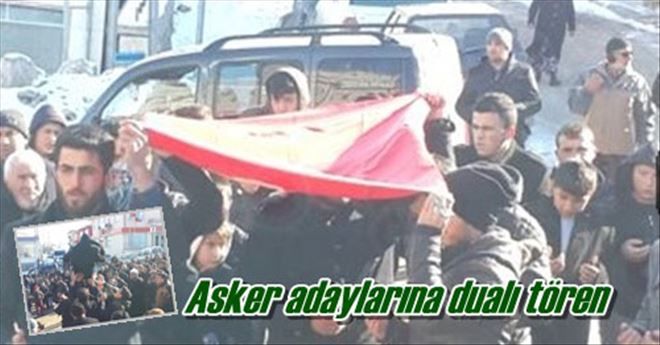 Asker adaylarına dualı tören