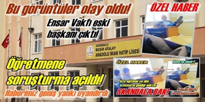 Öğretmene soruşturma açıldı!