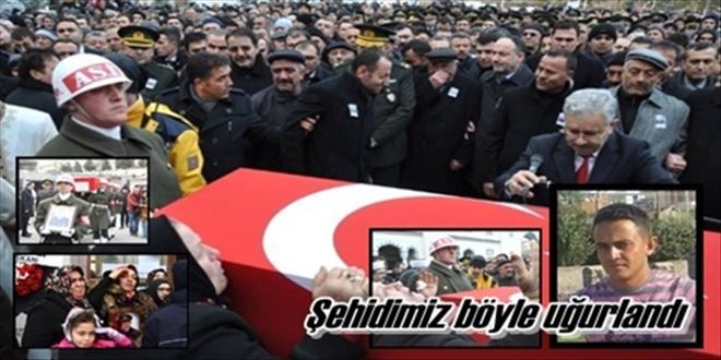 Şehidimiz törenle uğurlandı