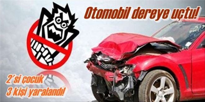 Otomobil su kanalına düştü!