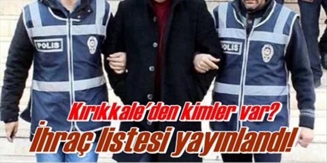 İhraç edildiler!