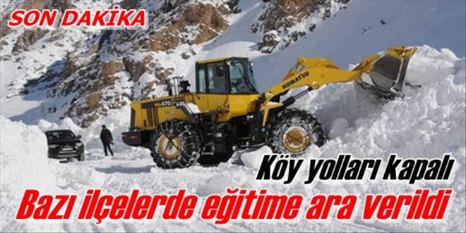 Köy yolları kapalı