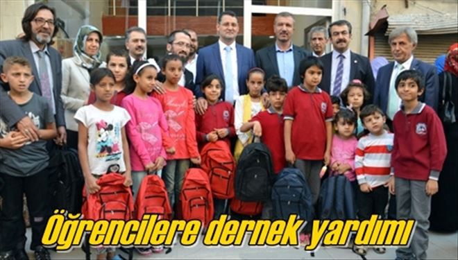 Öğrencilere dernek yardımı