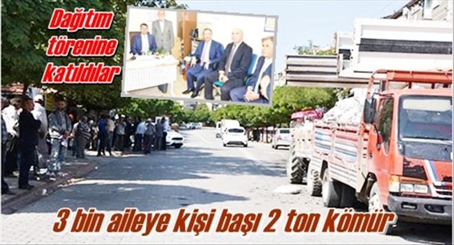 3 bin aileye kişi  başı 2 ton kömür