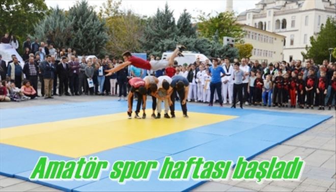 Amatör spor haftası başladı