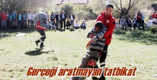 Gerçeği aratmayan tatbikat