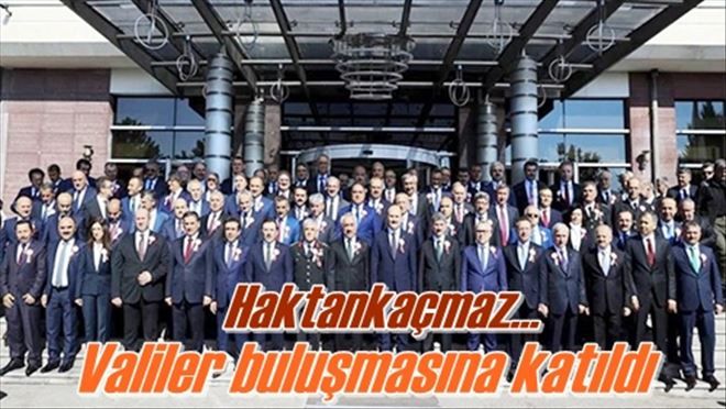 Valiler buluşmasına katıldı