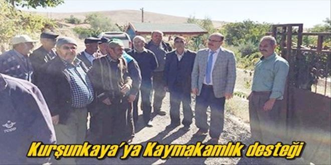 Kurşunkaya´ya Kaymakamlık desteği