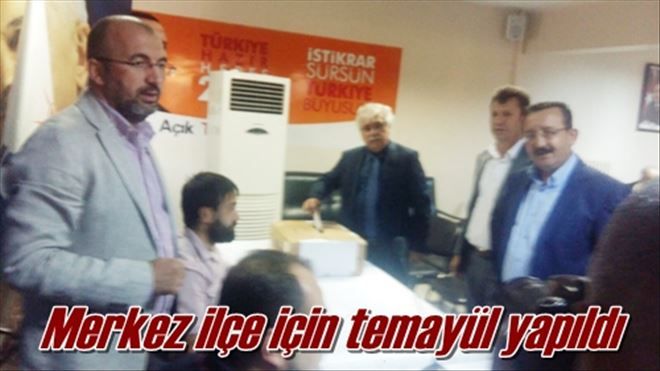 Merkez ilçe için temayül yapıldı
