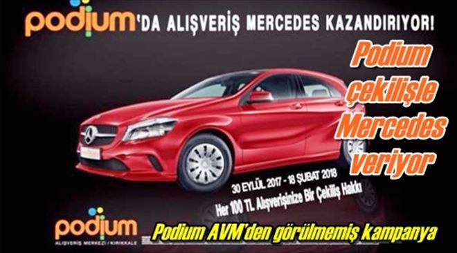 Podium çekilişle Mercedes veriyor