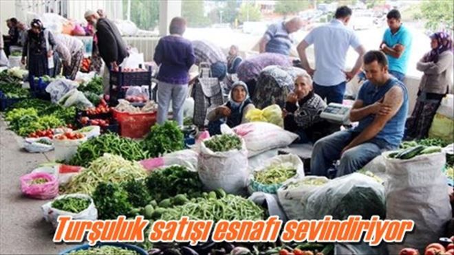 Turşuluk satışı esnafı sevindiriyor 