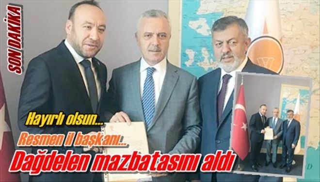 Dağdelen resmen il başkanı
