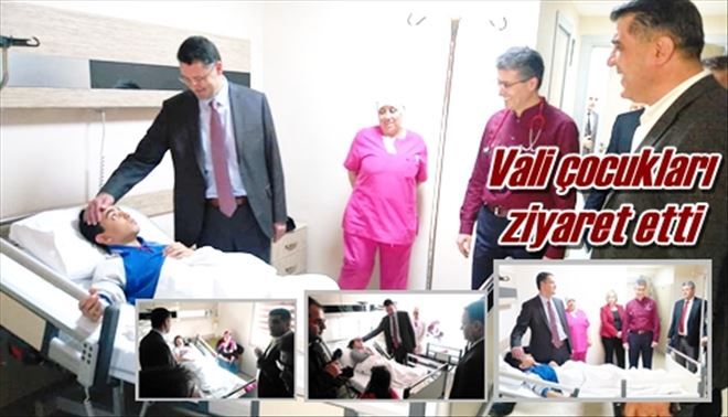Vali çocukları ziyaret etti