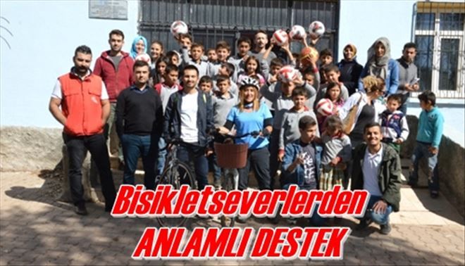 Bisikletseverlerden  ANLAMLI DESTEK 