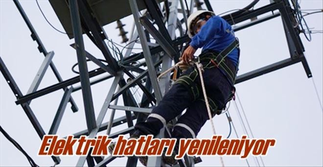 Elektrik hatları yenileniyor