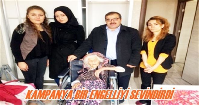 KAMPANYA BİR ENGELLİYİ SEVİNDİRDİ