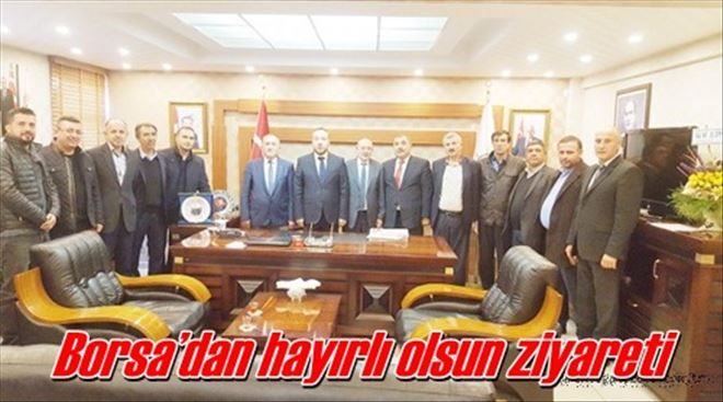 Borsa´dan hayırlı olsun ziyareti