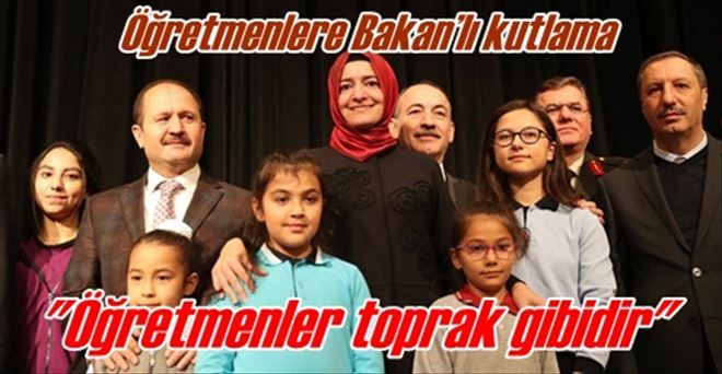 Öğretmenlere Bakan´lı kutlama