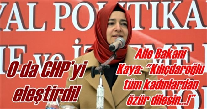 O da CHP´yi eleştirdi!