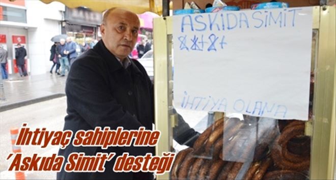 İhtiyaç sahiplerine  ´Askıda Simit´ desteği 