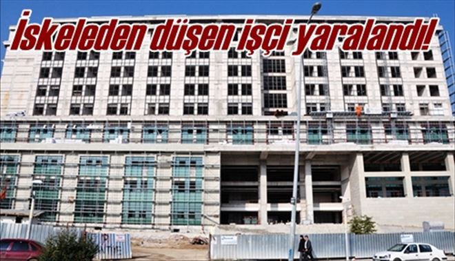 İskeleden düşen işçi yaralandı!