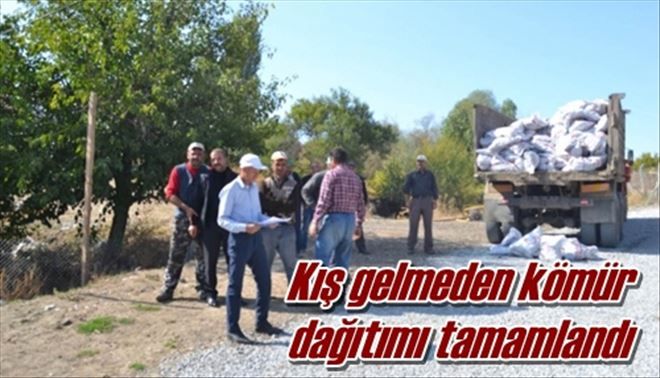 Kış gelmeden kömür  dağıtımı tamamlandı