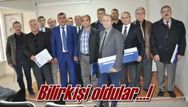 Sertifikalarını aldılar