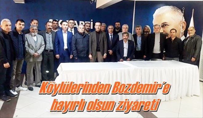 Köylülerinden Bozdemir´e  hayırlı olsun ziyareti