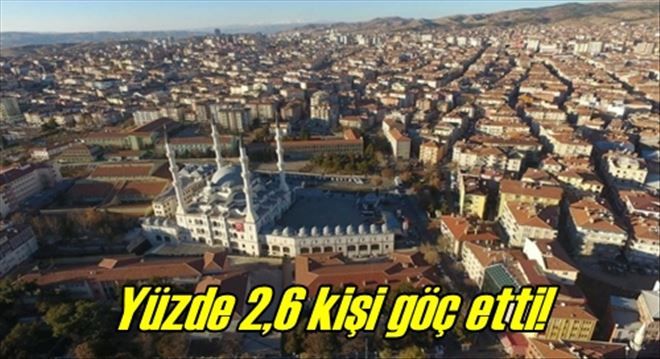 Yüzde 2,6 kişi göç etti!