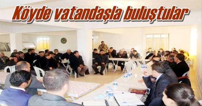 Köyde vatandaşla buluştular
