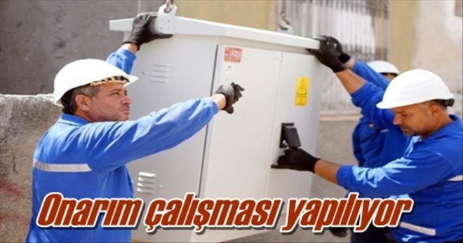 Onarım çalışması yapılıyor