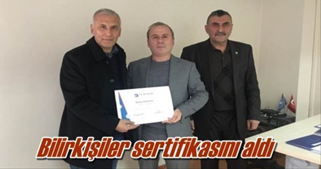 Bilirkişiler sertifikasını aldı