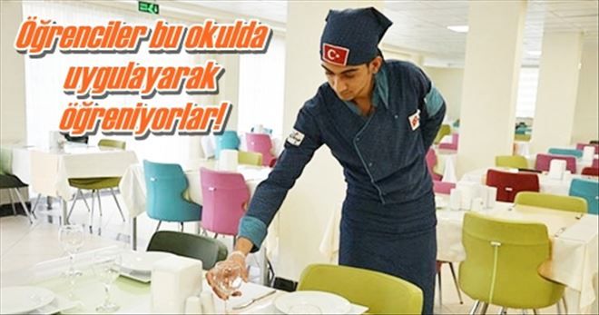 Öğrenciler bu okulda uygulayarak öğreniyorlar!