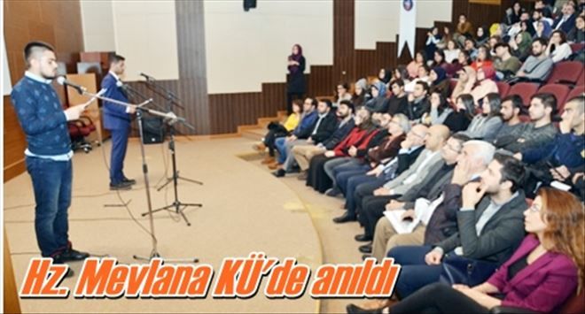 Hz. Mevlana KÜ´de anıldı