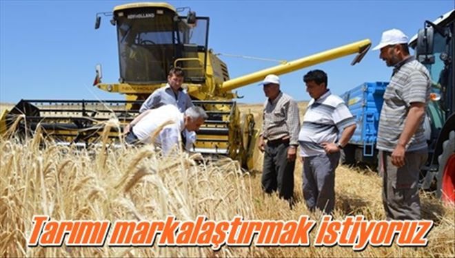 Tarımı markalaştırmak istiyoruz