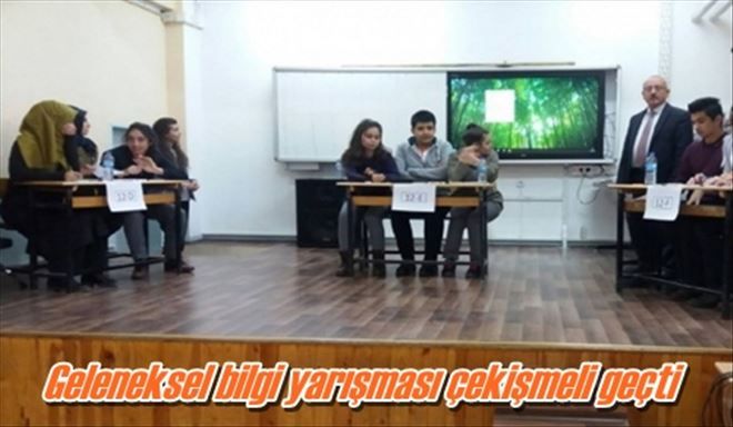 Geleneksel bilgi yarışması çekişmeli geçti
