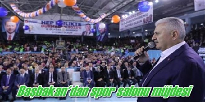 Başbakan´dan spor salonu müjdesi